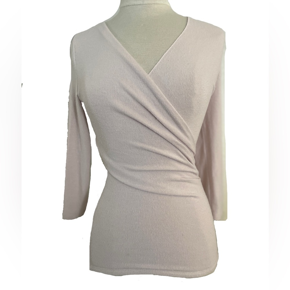 Pink Michael Stars Wrap Sweater- Extra Soft